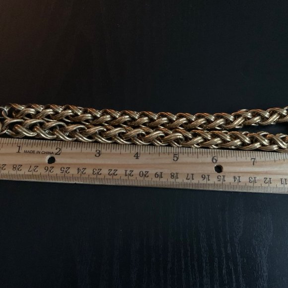 Napier Woven Gold Necklace & Bracelet Set - Picture 3 of 9